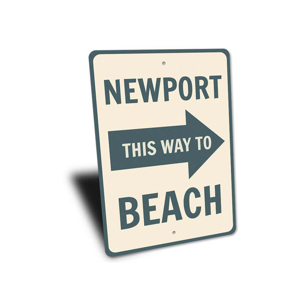 Newport Beach Arrow Sign