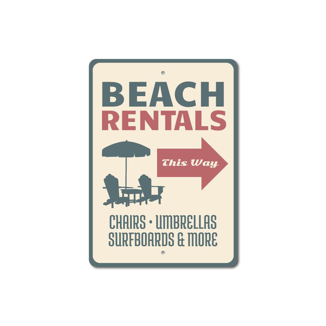 Beach Rentals Sign