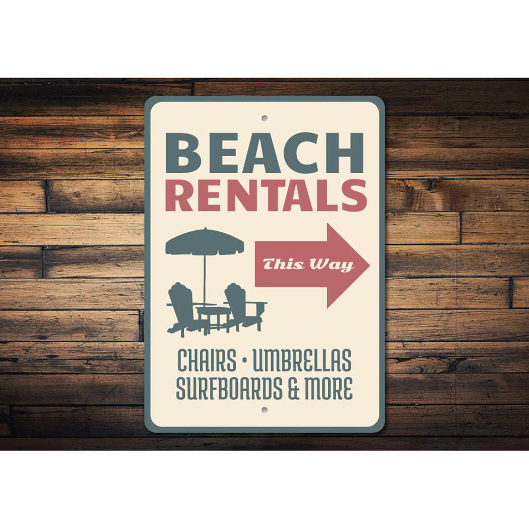 Beach Rentals Sign