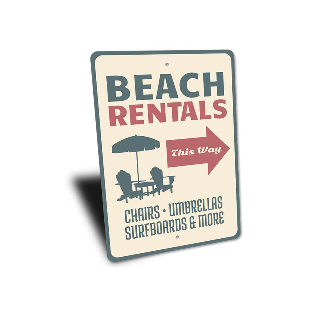 Beach Rentals Sign