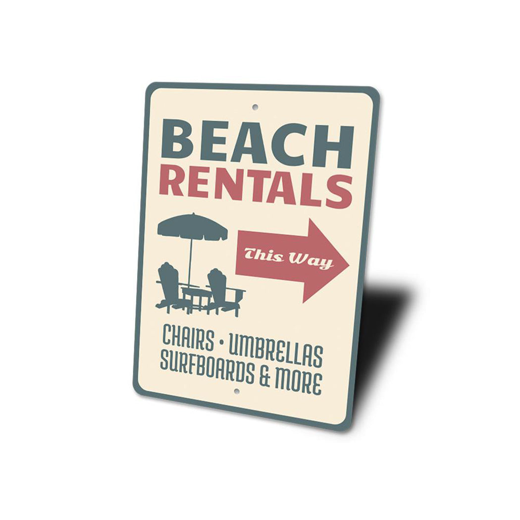 Beach Rentals Sign