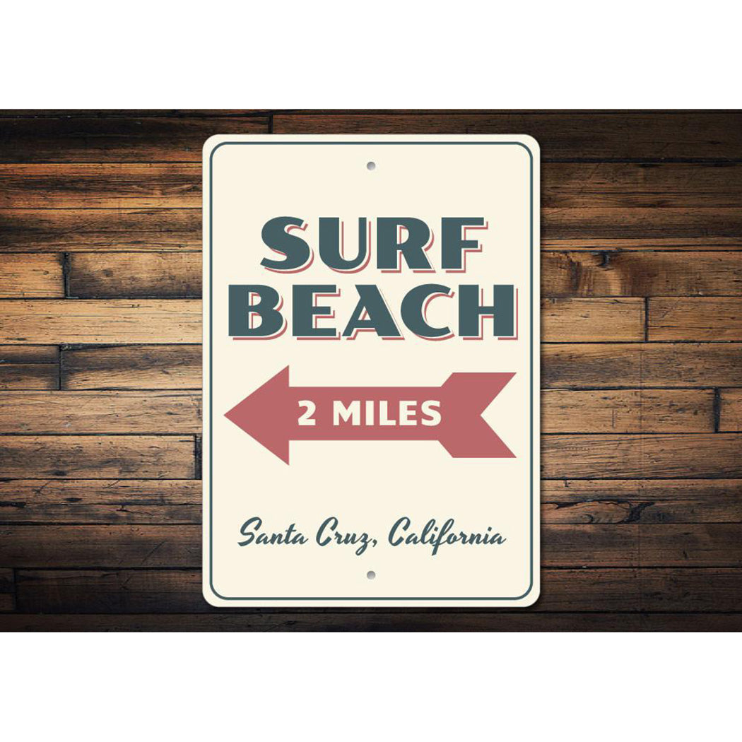 Surf Beach Sign