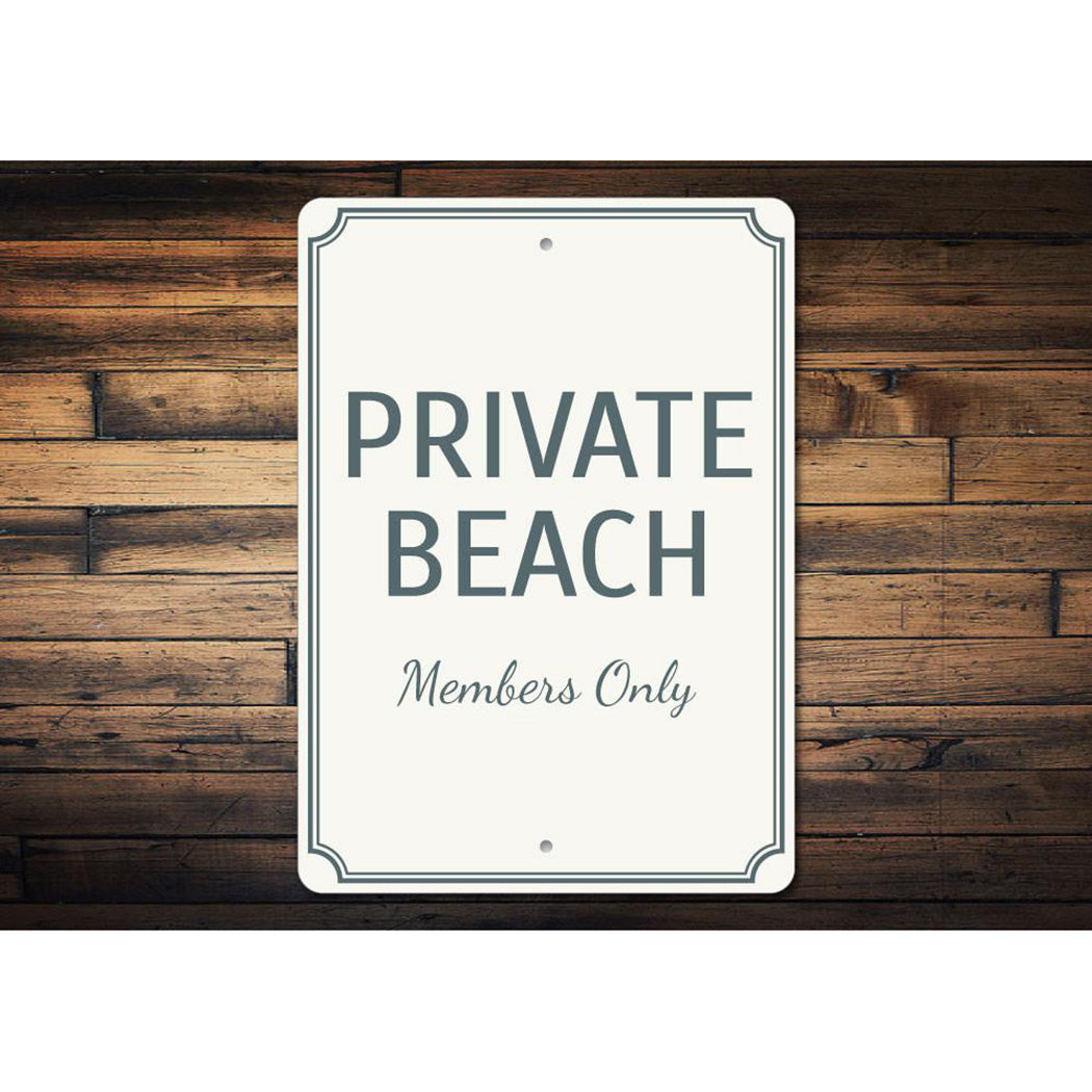 Private Beach Sign