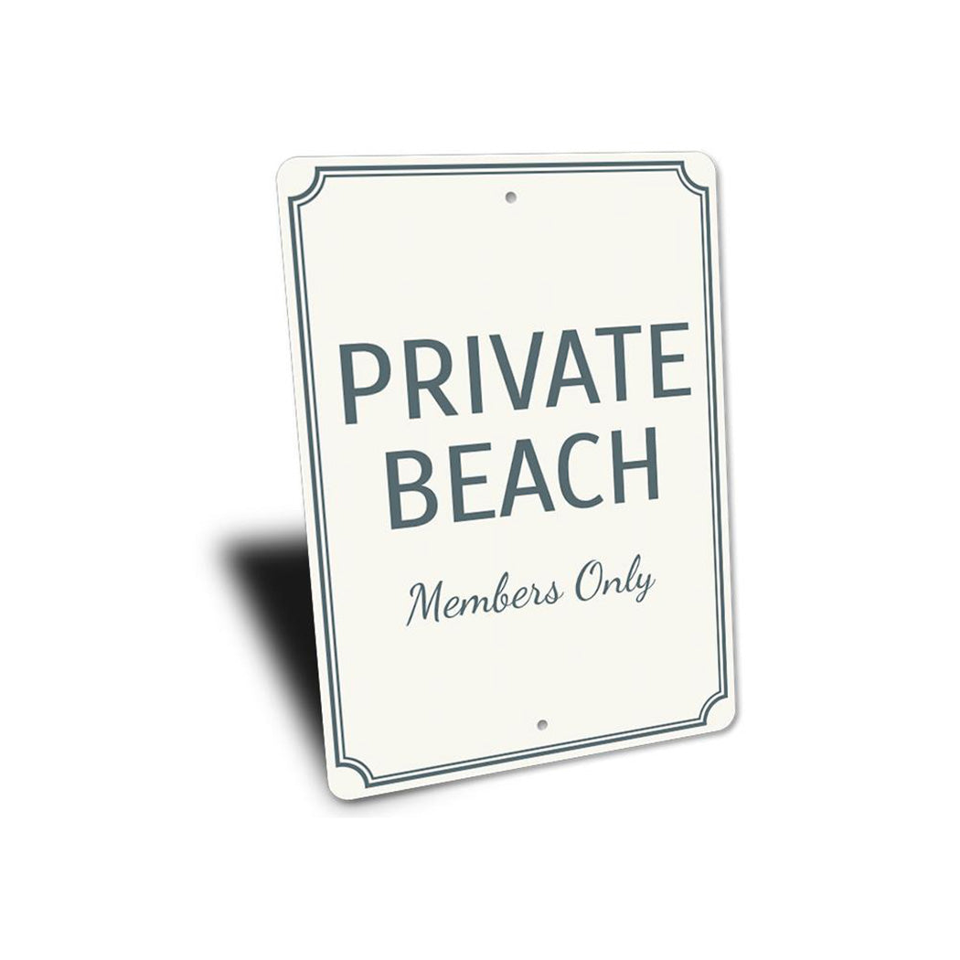 Private Beach Sign