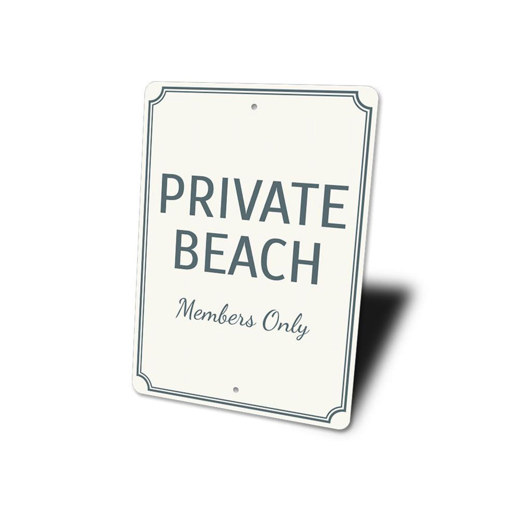 Private Beach Sign