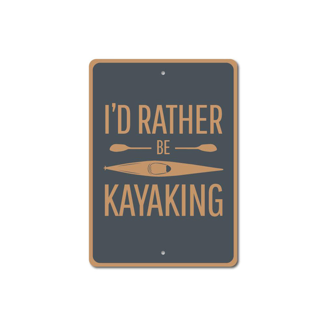 Kayaking Sign