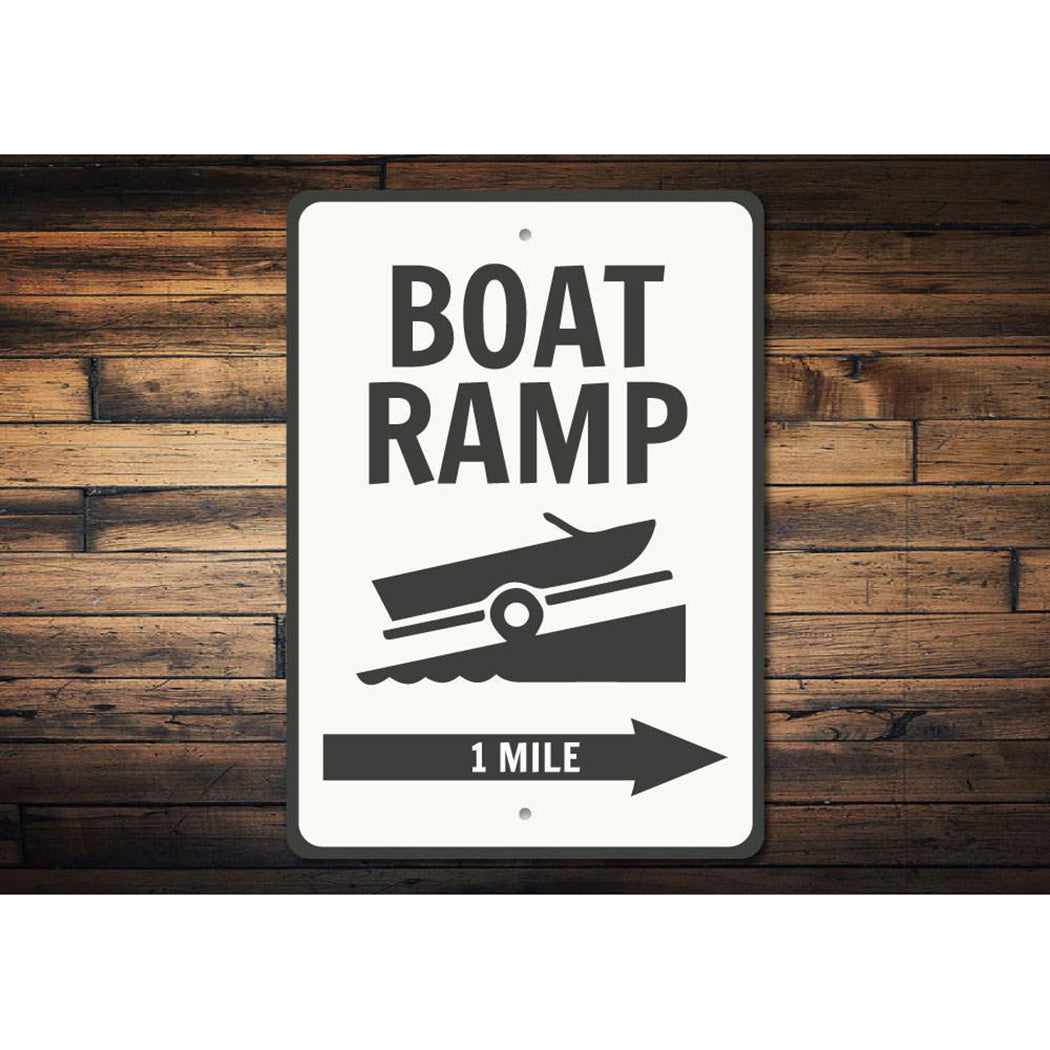 Boat Ramp Directional Sign