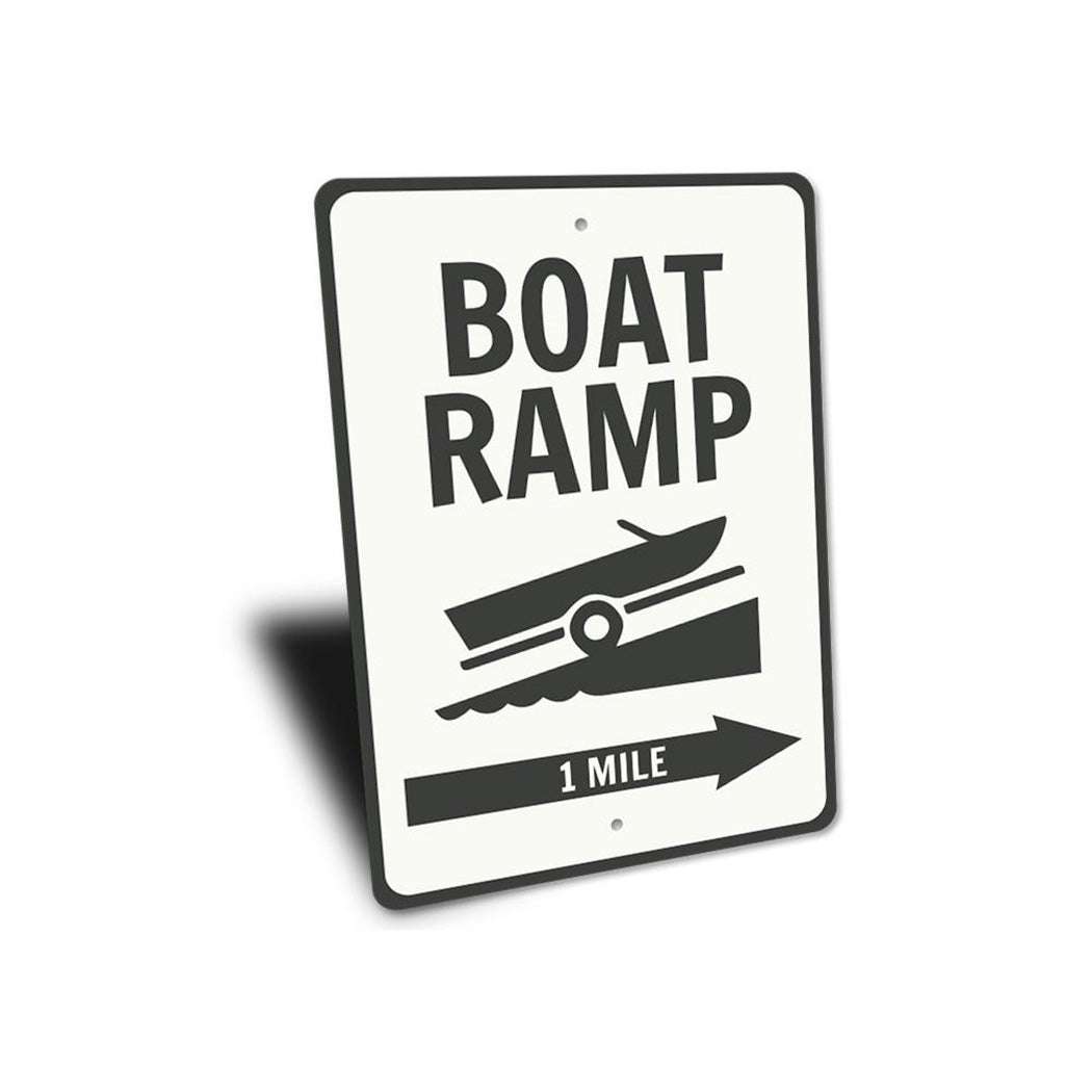 Boat Ramp Directional Sign