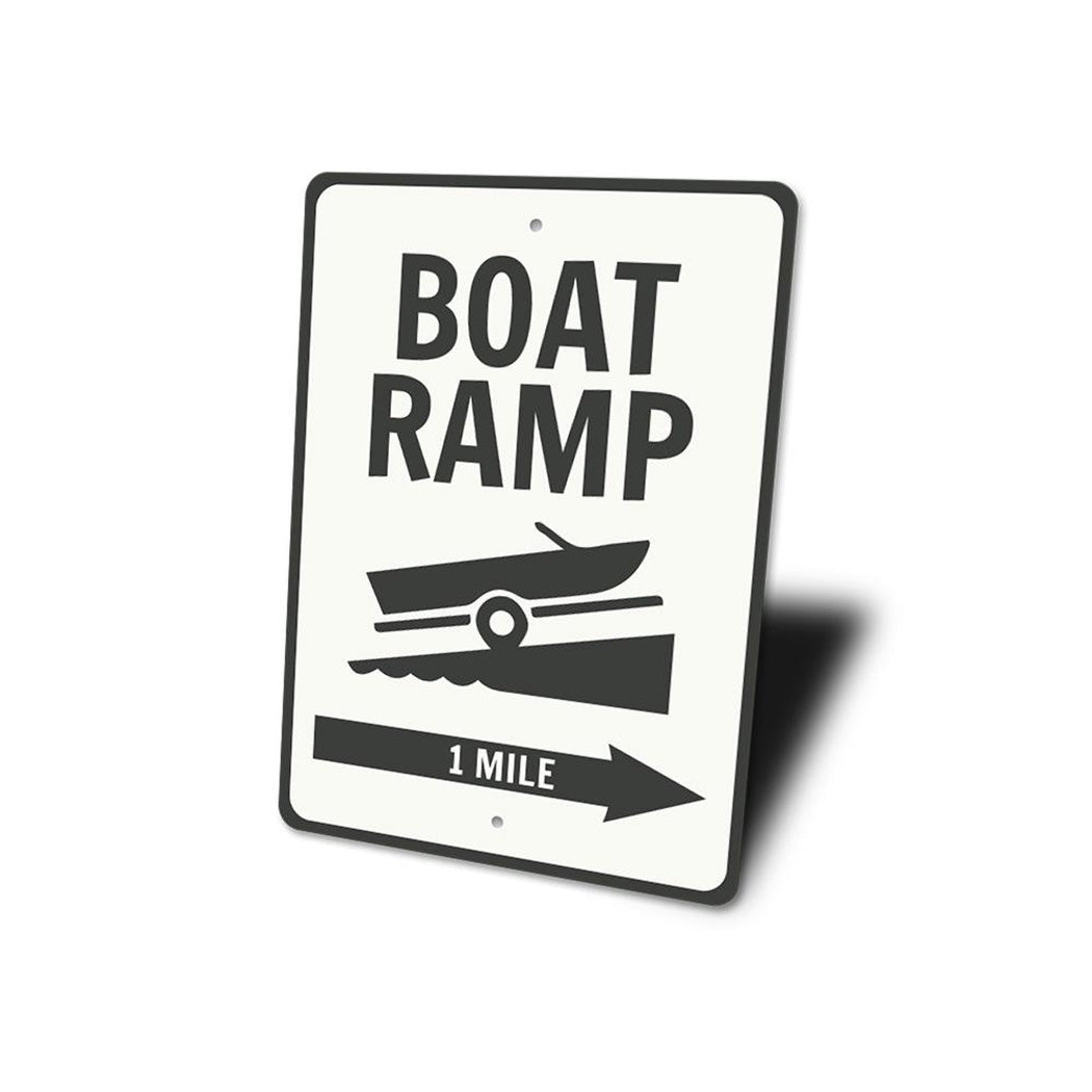 Boat Ramp Directional Sign