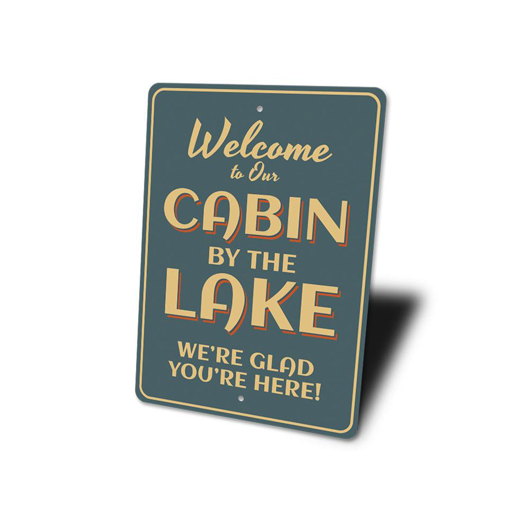 Cabin by the Lake Sign