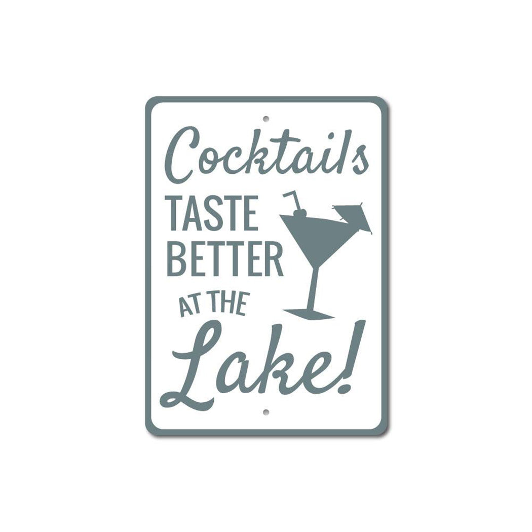 Cocktails at the Lake Sign