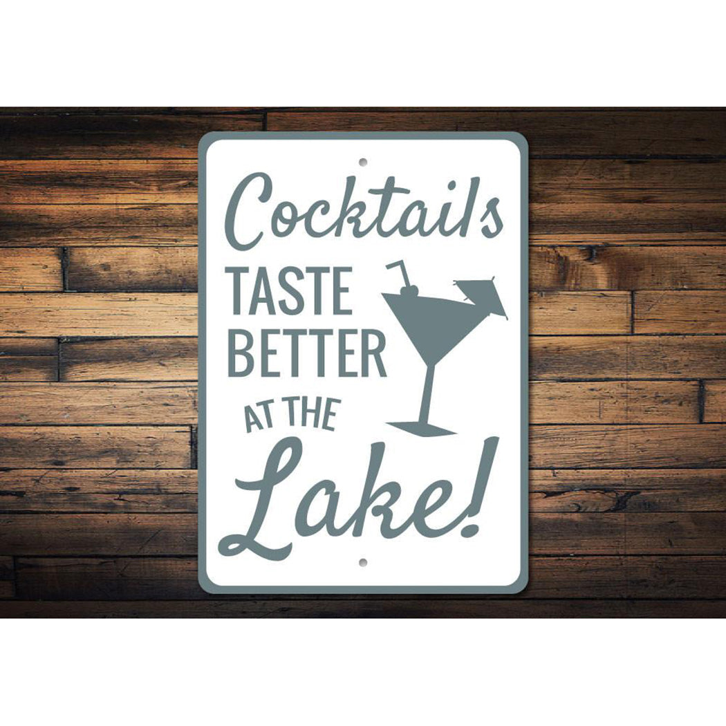 Cocktails at the Lake Sign