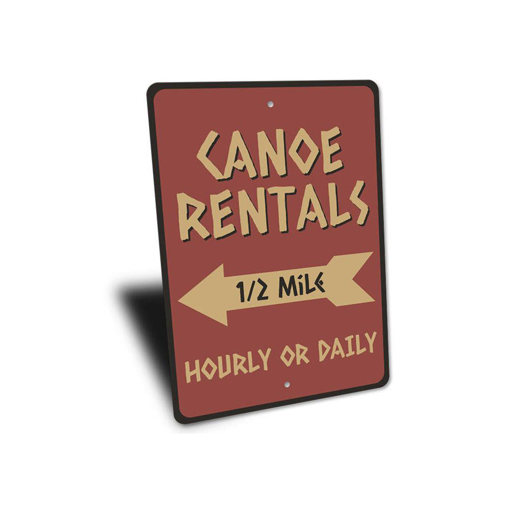 Canoe Rentals Sign