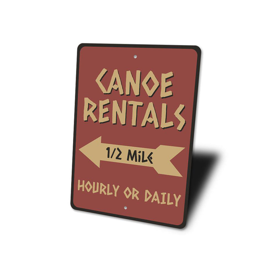 Canoe Rentals Sign