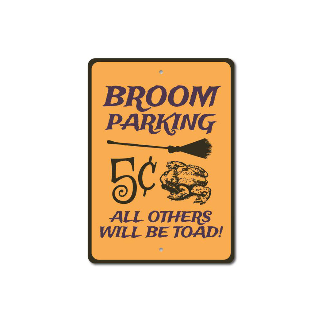 Broom Parking Sign