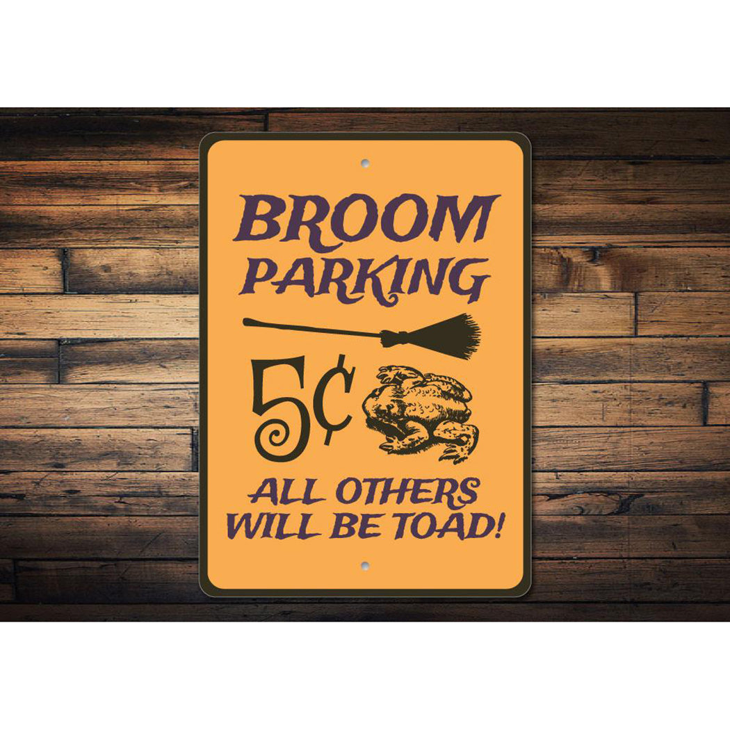 Broom Parking Sign