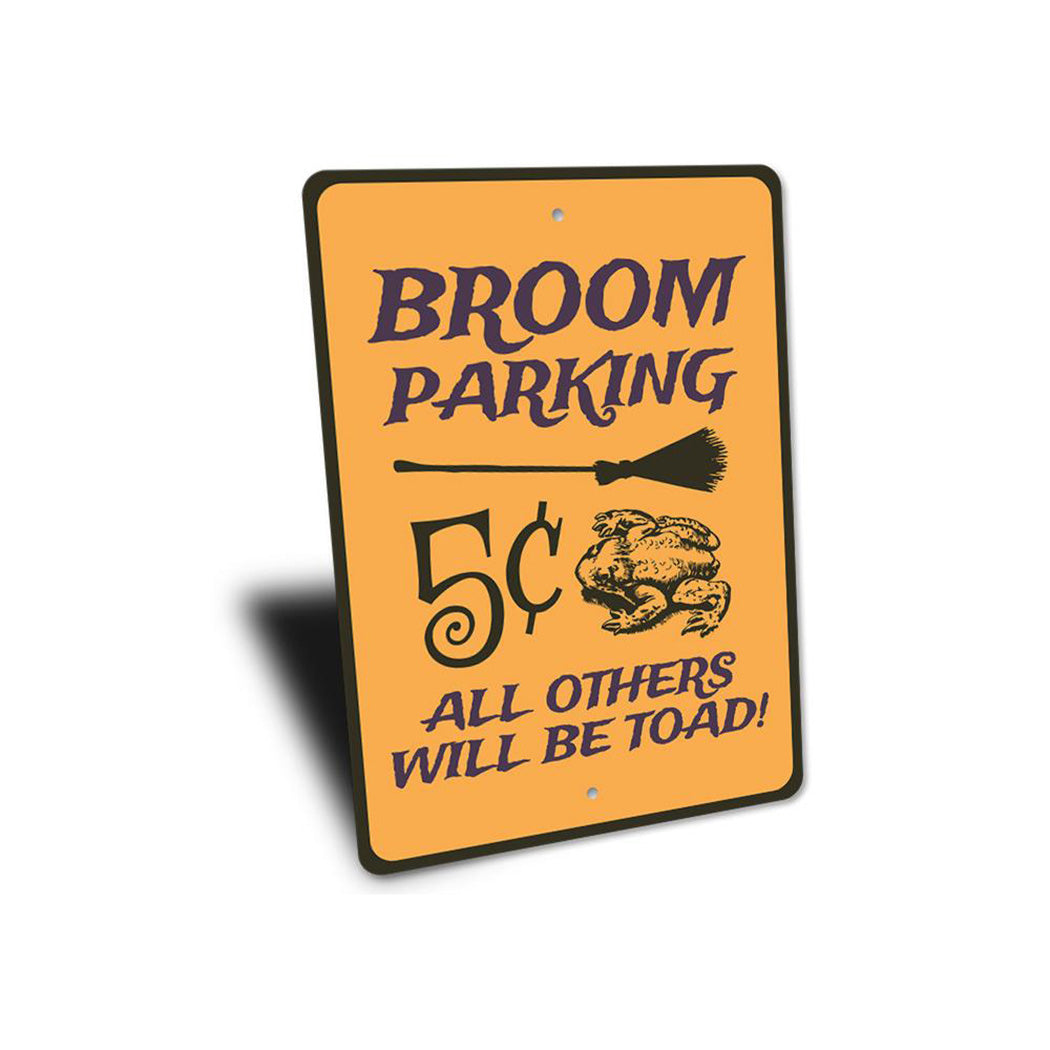 Broom Parking Sign