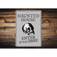 Skull Haunted House Sign