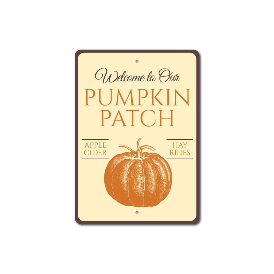 Welcome Pumpkin Patch Sign