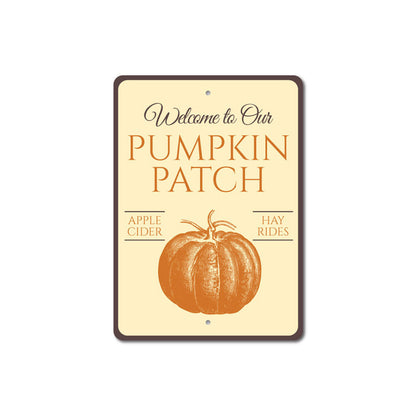 Welcome Pumpkin Patch Sign