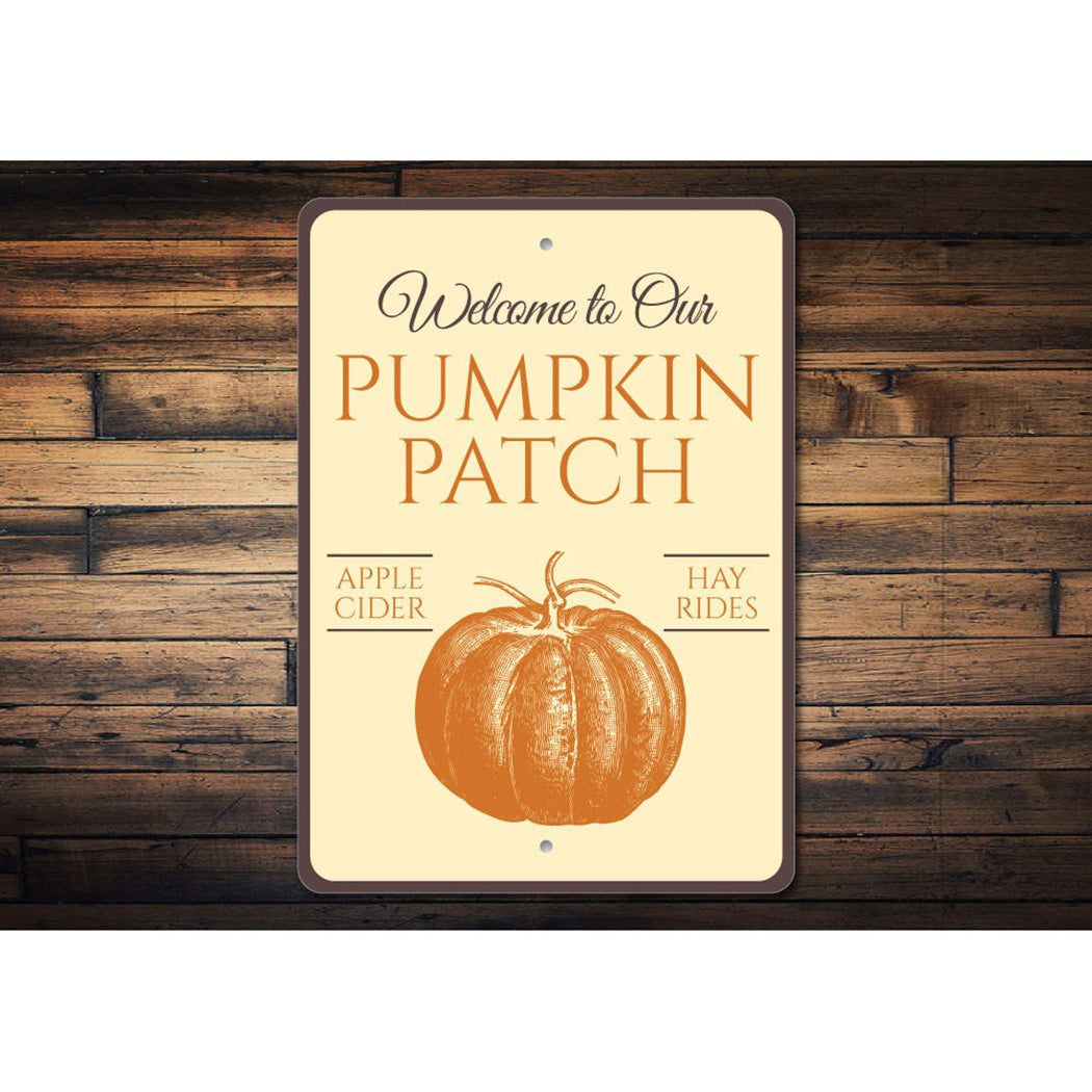 Welcome Pumpkin Patch Sign