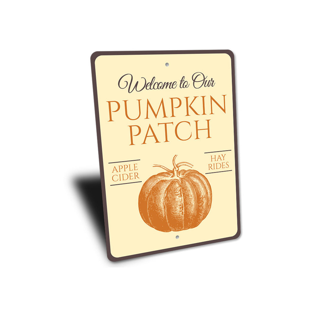 Welcome Pumpkin Patch Sign