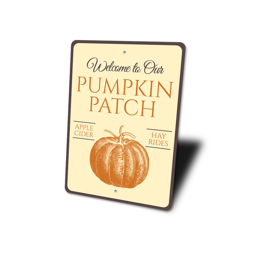 Welcome Pumpkin Patch Sign