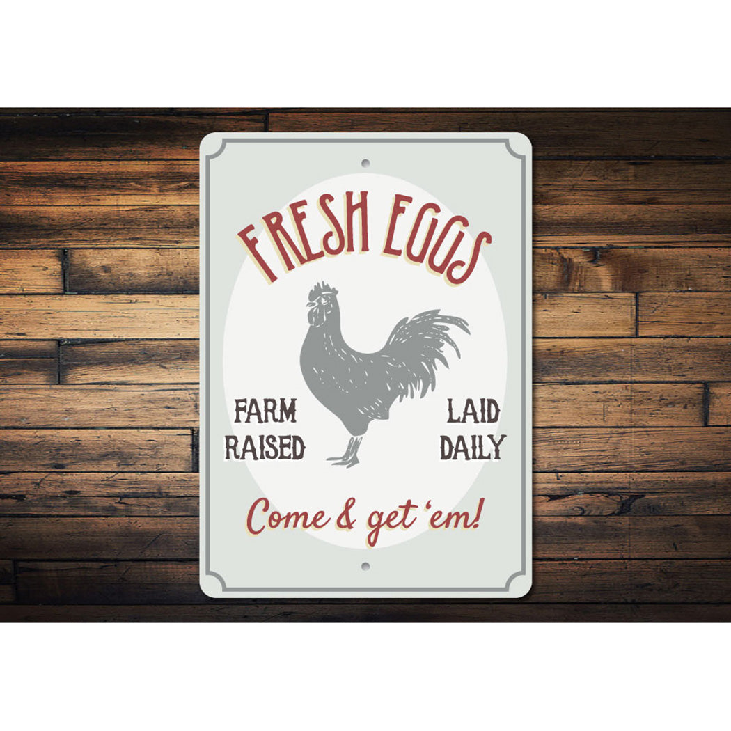 Fresh Farm Raised Eggs Sign