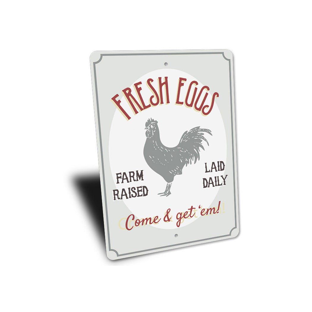 Fresh Farm Raised Eggs Sign