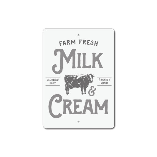 Milk & Cream Sign