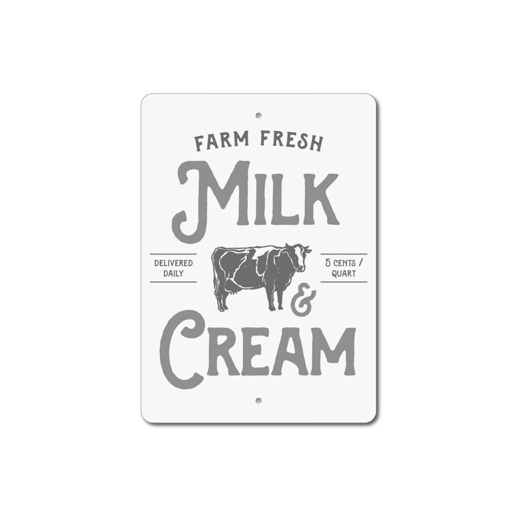 Milk & Cream Sign