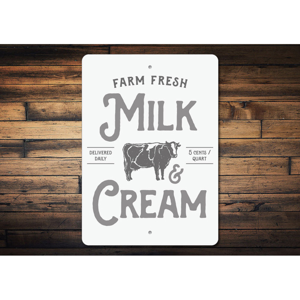 Milk & Cream Sign