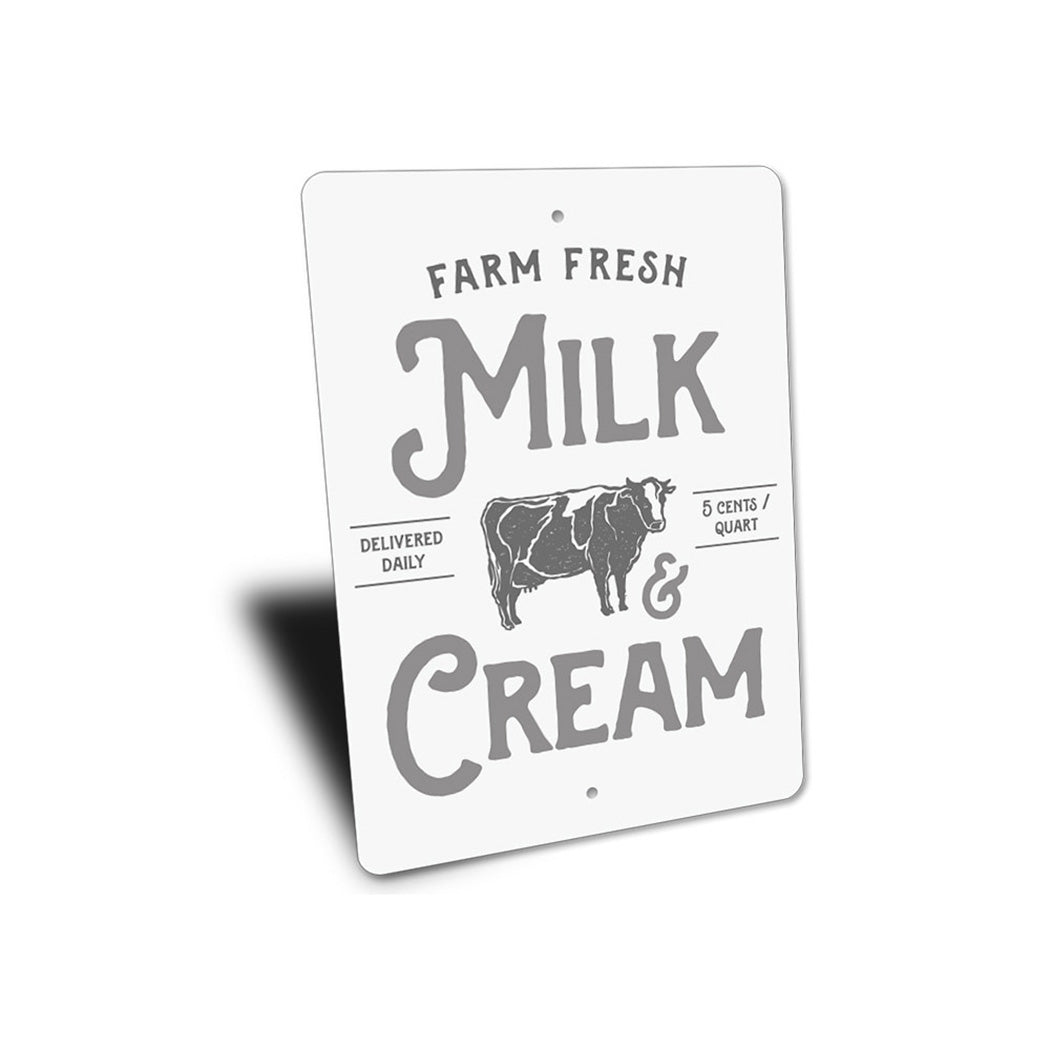 Milk & Cream Sign