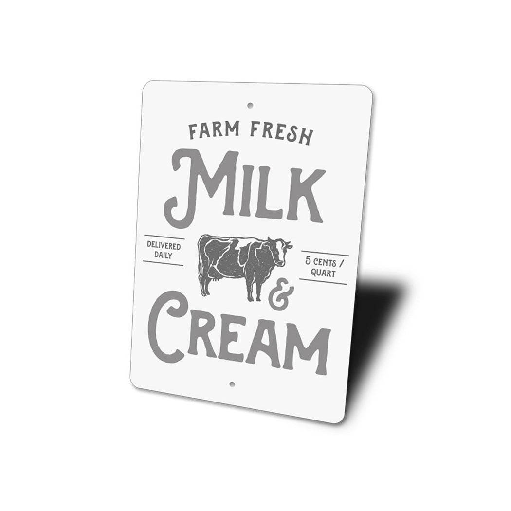 Milk & Cream Sign