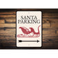Santa Parking Arrow Sign