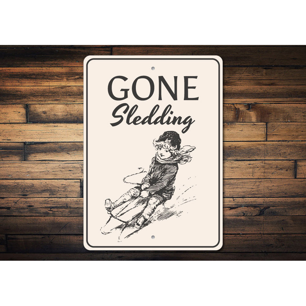 Sledding Sign