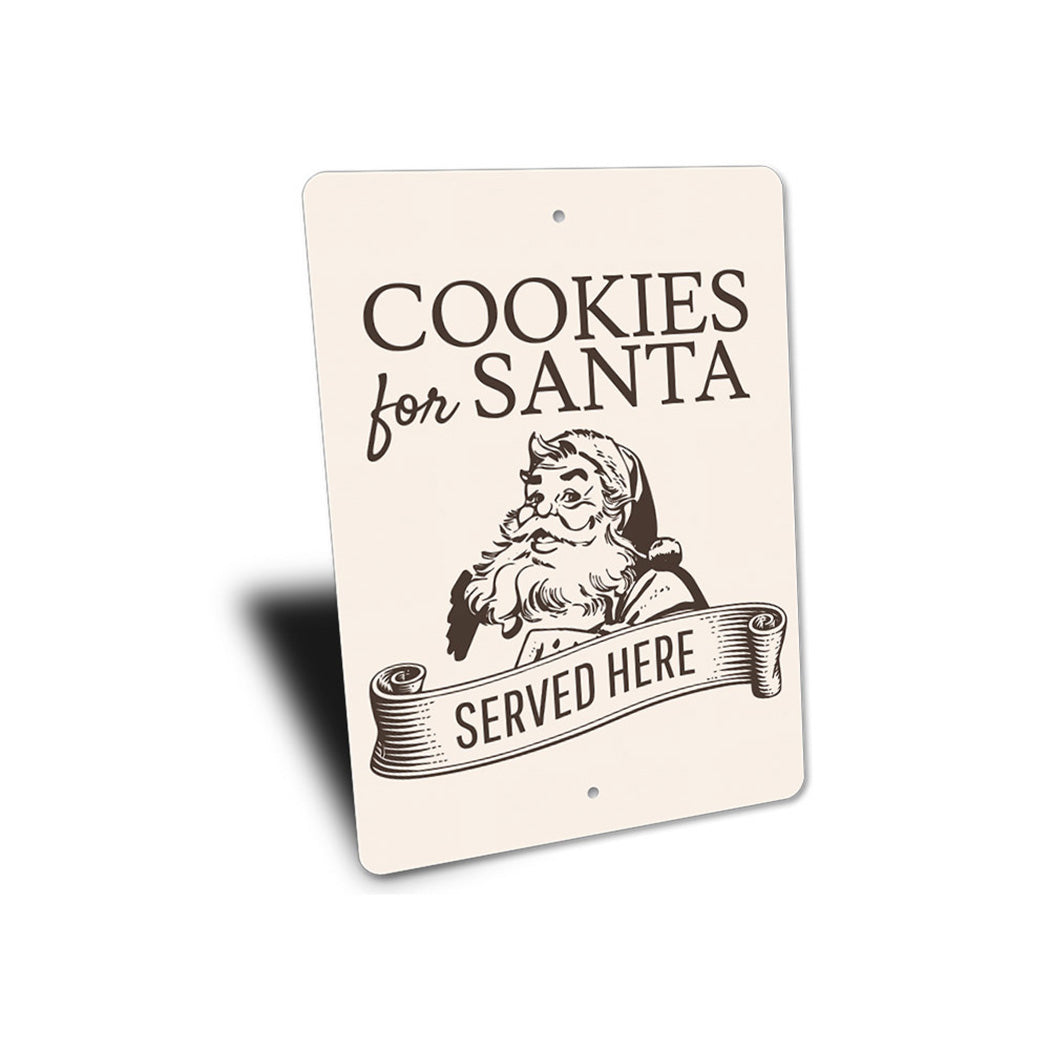 Cookies for Santa Served Here Sign