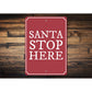 Santa Stop Sign