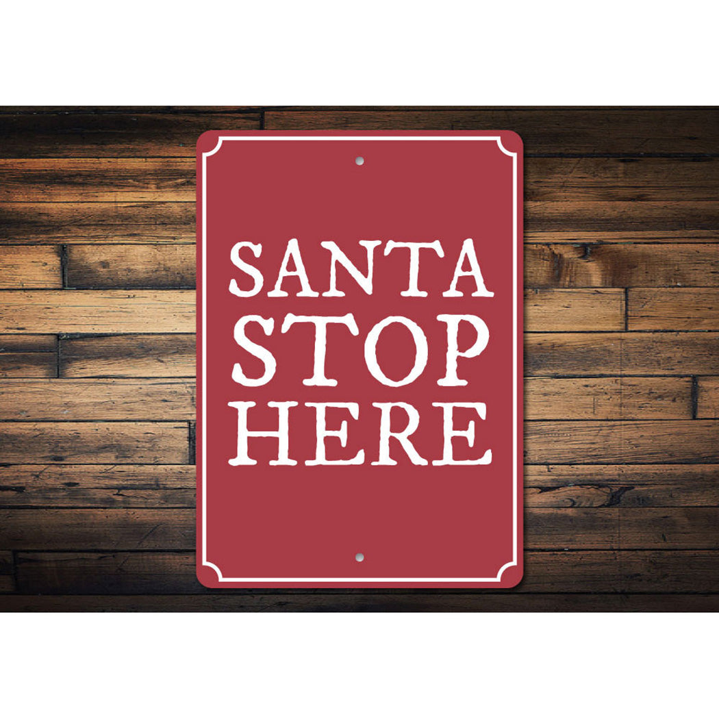 Santa Stop Sign