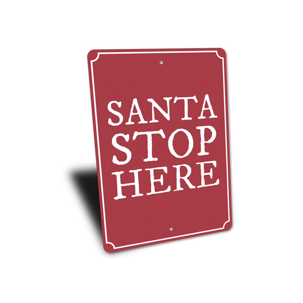 Santa Stop Sign