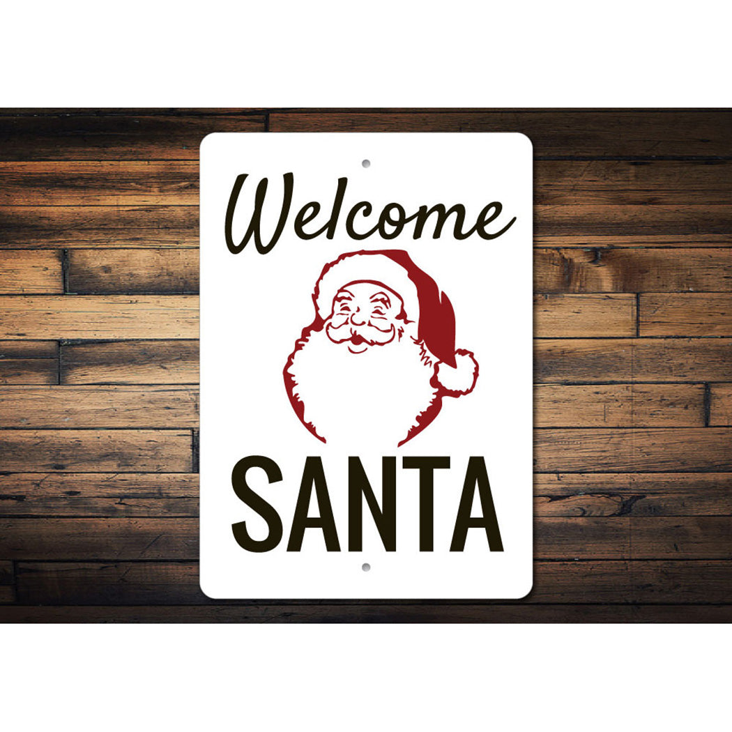 Welcome Santa Sign