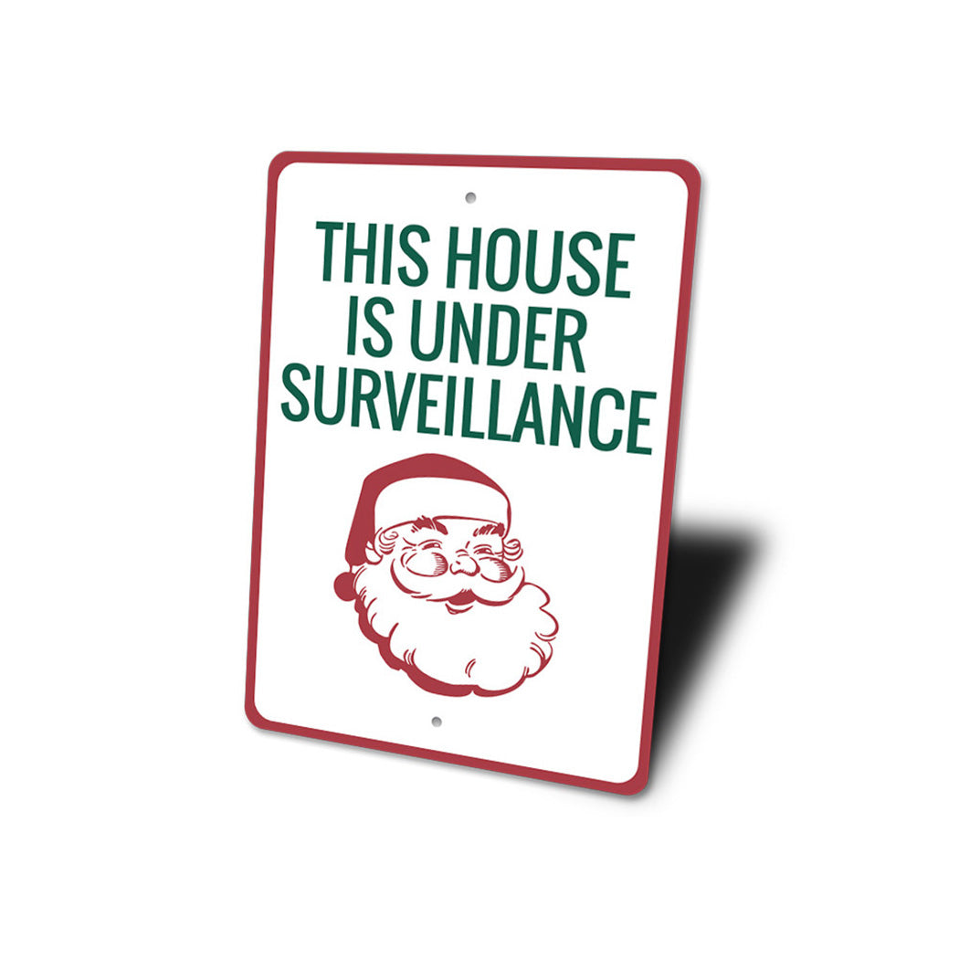 Santa Surveillance Sign