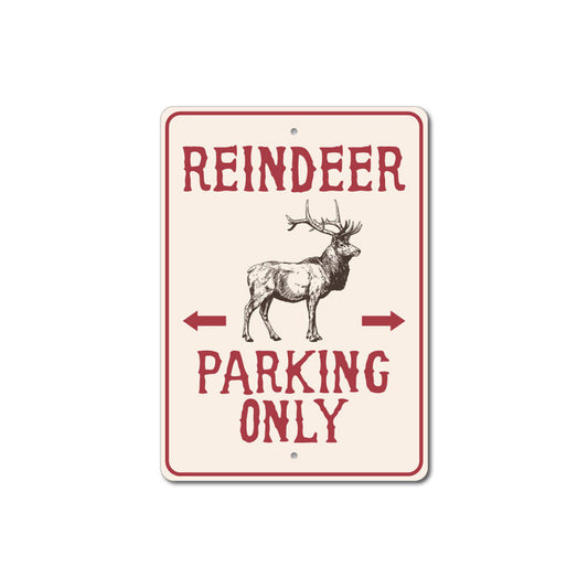 Reindeer Parking Sign