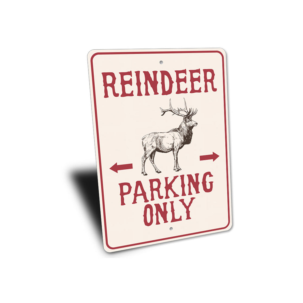 Reindeer Parking Sign