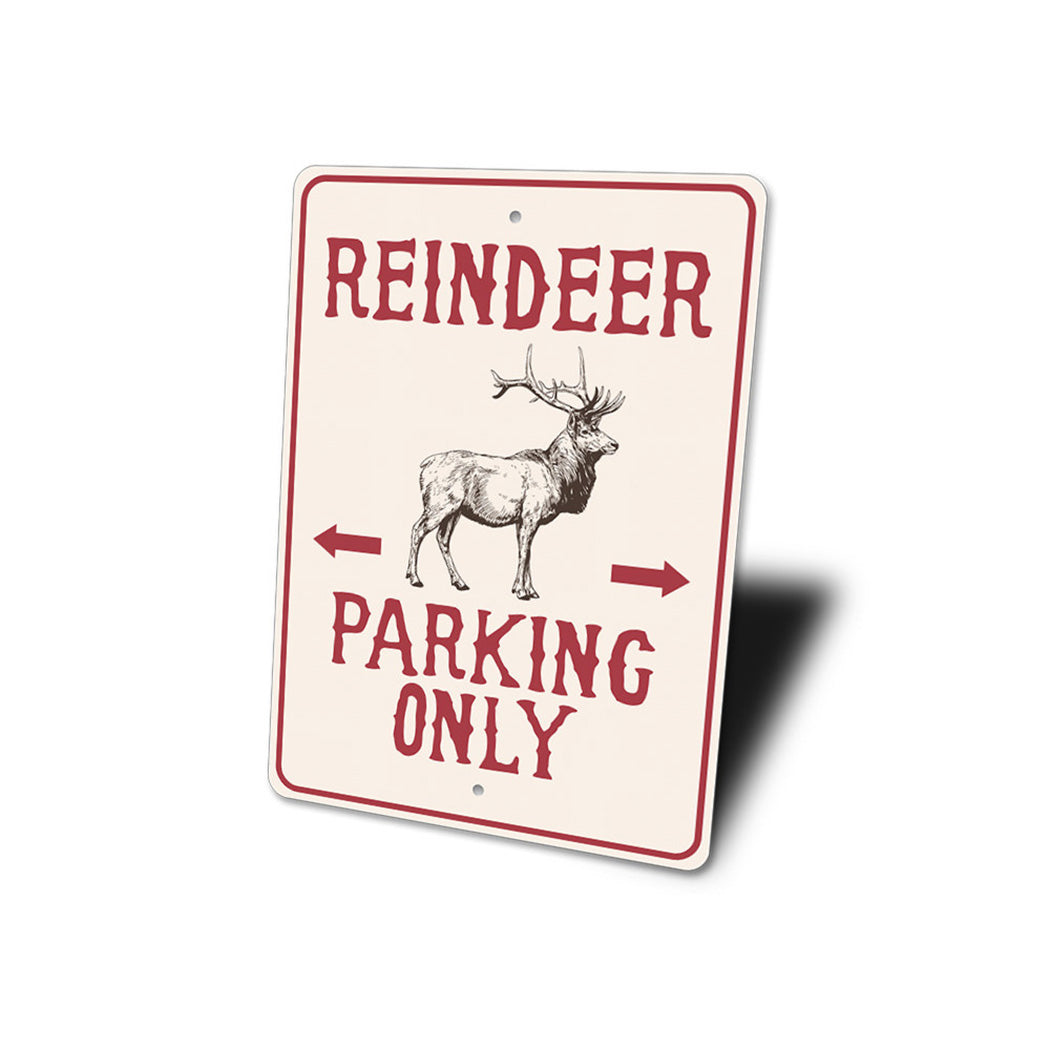 Reindeer Parking Sign