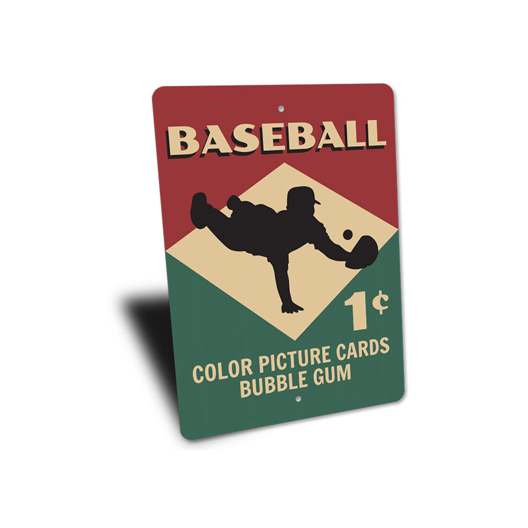 Baseball Card Sign