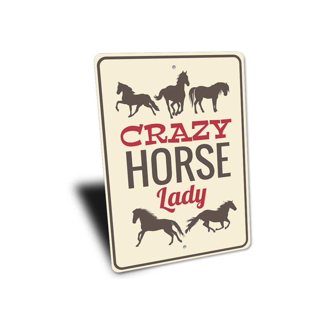 Crazy Horse Lady Sign