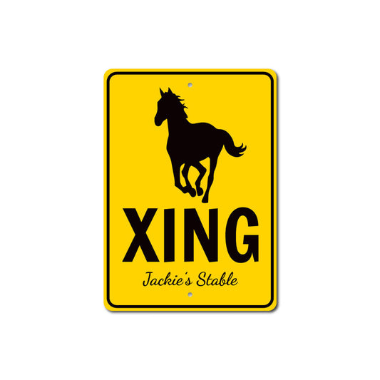 Horse Crossing Sign