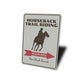 Horseback Trail Rider Sign