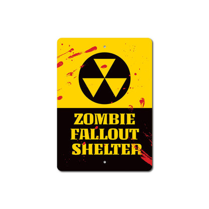 Zombie Fallout Shelter Sign